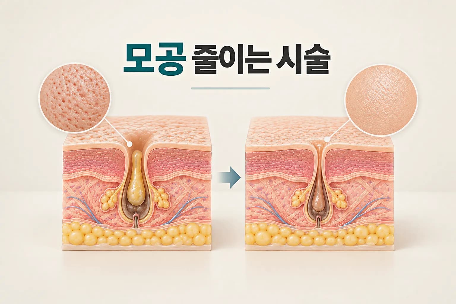 모공 줄이는 시술 정리 - 원인별 접근 방향